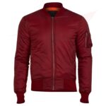 Reborn Leather Basic Bomber Jacket