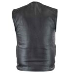 Motorcycle Zip Leather Vest - Image 2