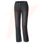 Reborn Crane Denim Motorcycle Ladies Jeans Pants