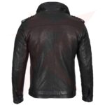 Reborn Leather Men’s Distressed Cafe Racer & Fashion Leather Jacket - Image 2