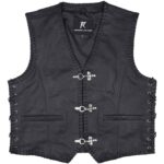 Reborn Leather Motorcycle Leather Vest
