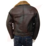 REBORN MEN'S BROWN AND GINGER SHEEPSKIN JACKET-GHENT - Image 2