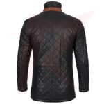 Reborn Leather Black Quilted Leather Coat - Image 2