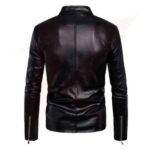 Cafe Racer Antique Classic Black Leather Biker Jacket For Men - Image 3