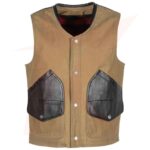 Reborn Leather Cotton Vest