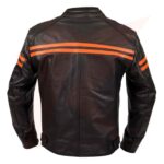 CLASSIC LOOK LEATHER MOTORCYCLE JACKET - Image 2