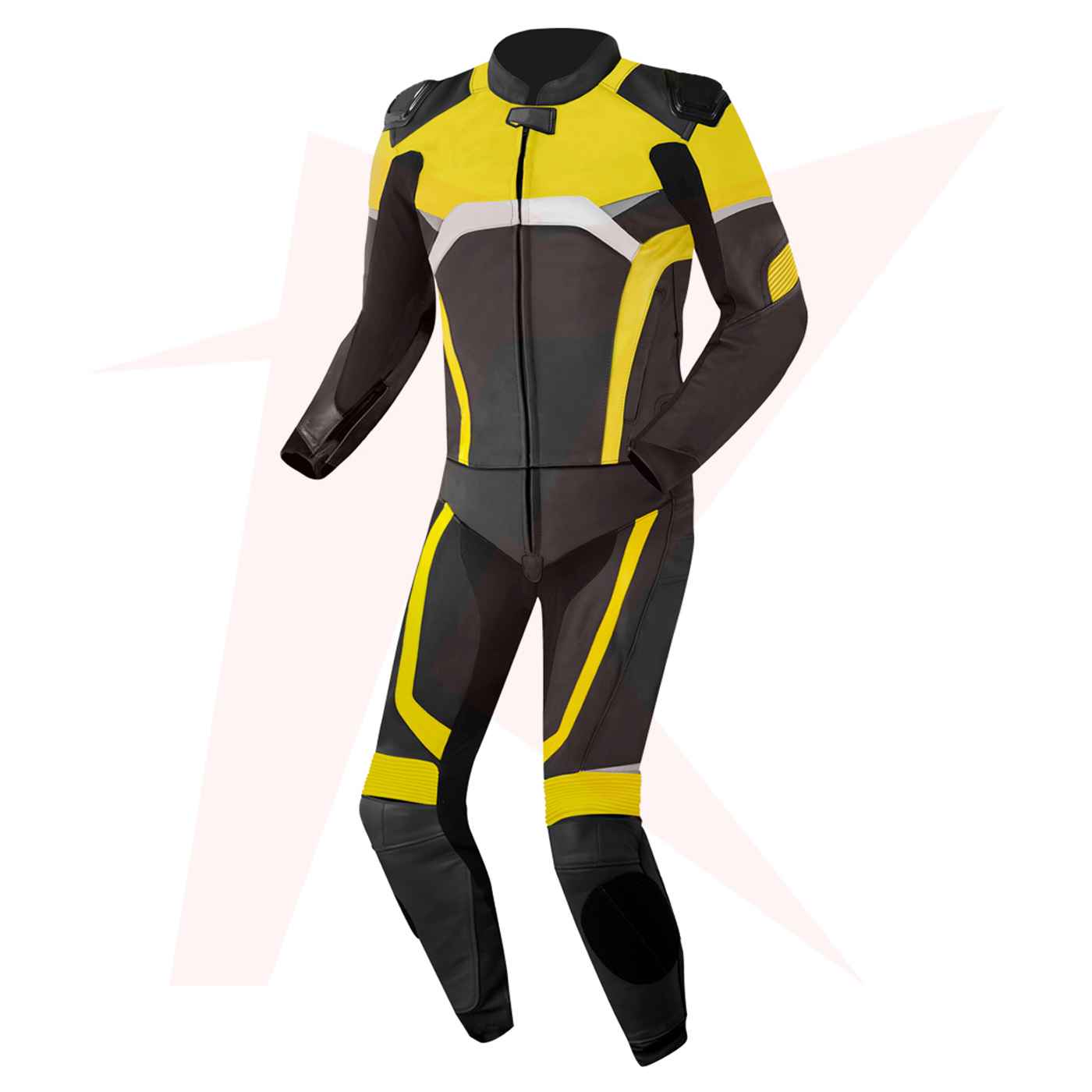 Motorcycle-Two-Piece-Suit-Front-06_11_11zon Reborn Motorcycle Racing Leather Suit - Image 1