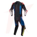 Motorcycle GP TECH V4 Racing Suit – BLACK / BLUE / YELLOW / FLUO - Image 2