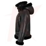 Reborn Women's R3 Bomber Hooded Classic Shearling Jacket - Image 2