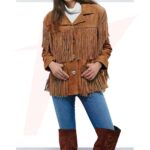 Reborn NEW-Ladies-Women Western Suede Leather Wear