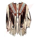 Reborn Womens Western Suede Leather Jacket