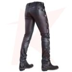 Men's Leather Pants, Buckle Pants & Party Pants, Casual Wear Leather Pants. - Image 3