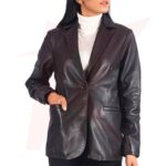 NORMA LEATHER BLAZER