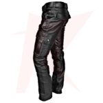 Reborn Men's Black Sheepskin Leather Pant - Image 2