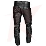 Reborn Men's Black Sheepskin Leather Pant - Image 3