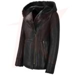 Reborn Women's Hooded Fur Shearling Long Jacket - Image 2