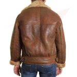 Reborn Women's Fur Shearling Flying Bomber Jacket - Image 2