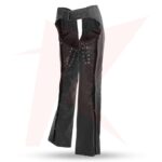 REBORN SWANN GIRL MOTORCYCLE LEATHER CHAPS - Image 3