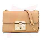 Reborn Leather Ladies Bag - Gold Black