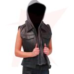 WOMEN'S CLUB VEST WITH REMOVABLE HOOD