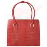 Reborn Leather GLAZE - RED Ladies Bag - Image 3